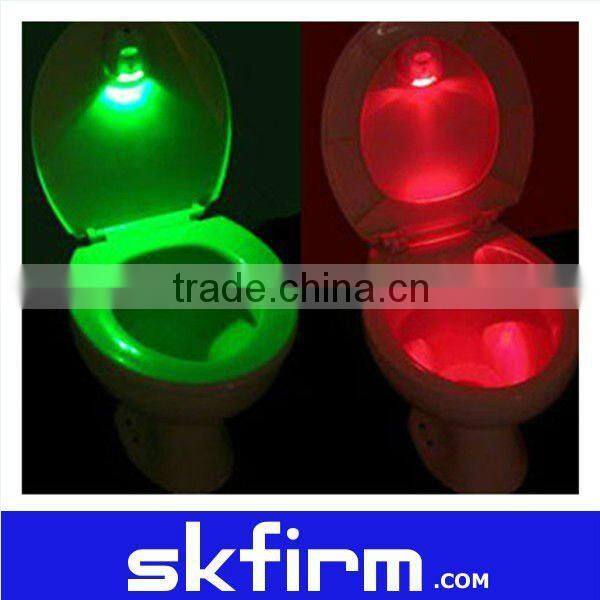 Bathroom infrared toilet light