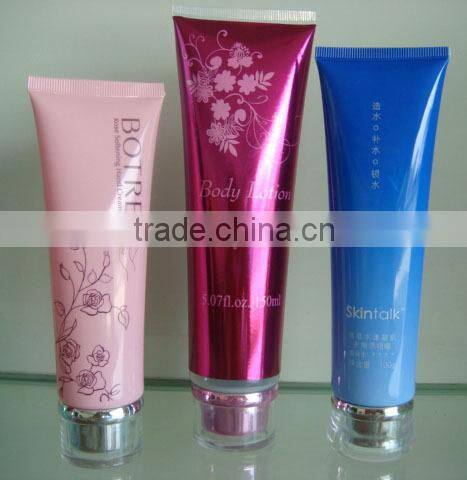 cosmetic tube with acrylic cap,cosmetic container, girl tube