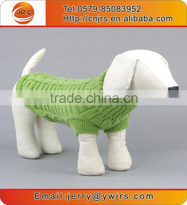 knitted heart logo ribbed turtleneck pet dog sweater