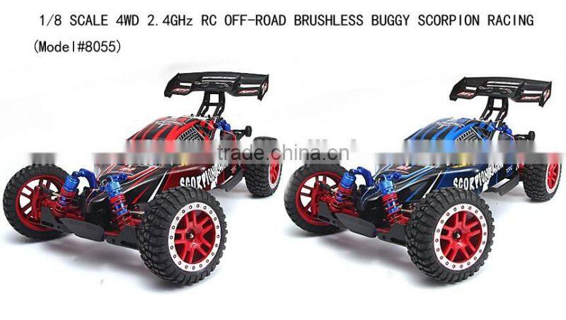 Brushless motor car high speed 1/8 scale 4wd rc drift big Brushless rc car Remote controlled Truck