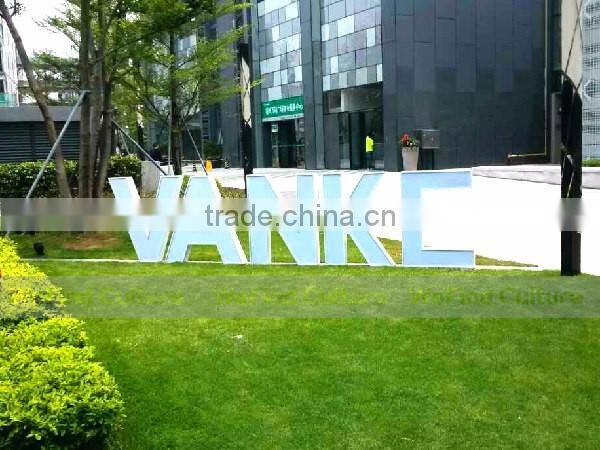 Large Lacquered Decorative Metal Brand Word Signs