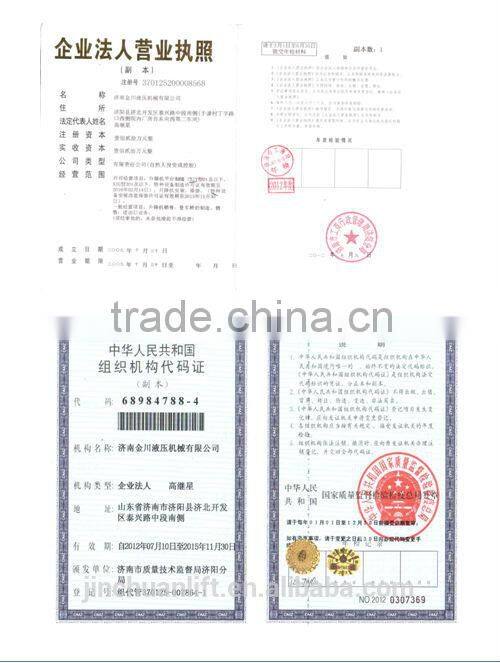 vertical lifting platform (single mast platform)