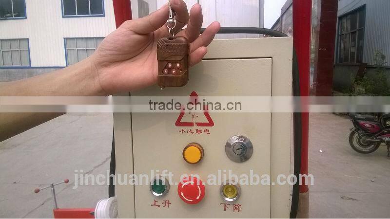 hydraulic aluminum alloy lifting platform electrical ladder