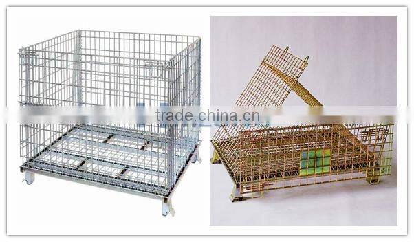 Warehouse folding steel storage cages (manufacturer)