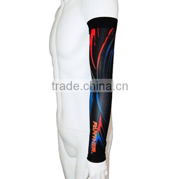 OEM Lycra Printed Compression Sports Arm Sleeves