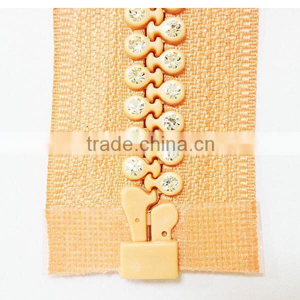 8# rhinestone zipper