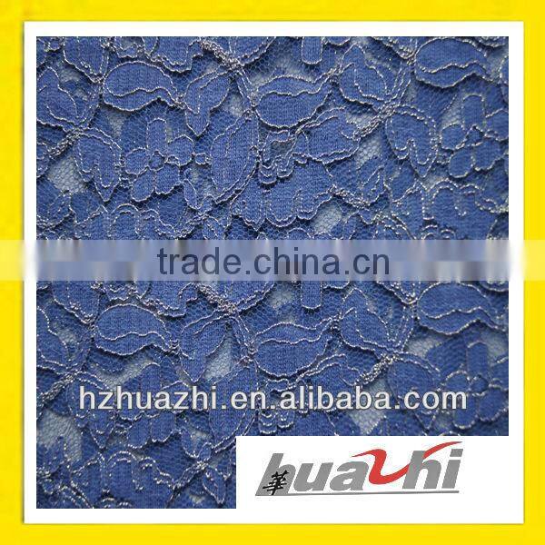 monochrome embroidered lace fabric