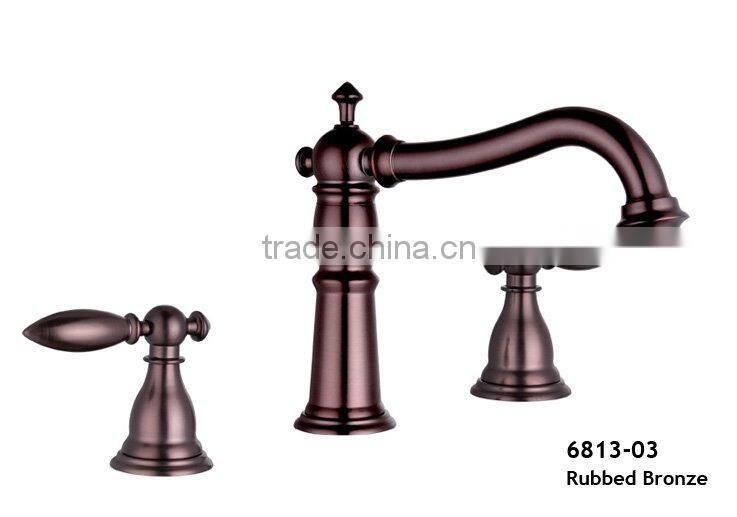 Double Lever Wide Spread Lavatory Faucet