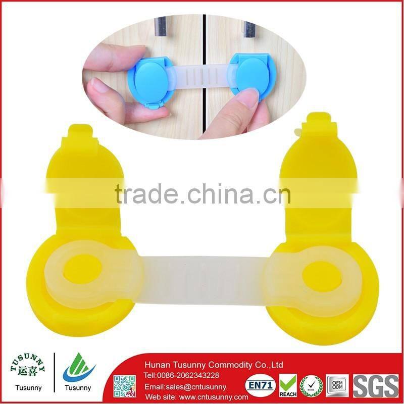 Baby safety sliding doors locks small plastic door lock