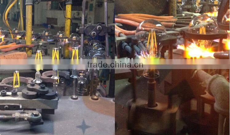 High brightness 50000hrs lifetime led filament bulb light ce rohs ul e27 e14 b22 6w led filament bulb for indoor decoration