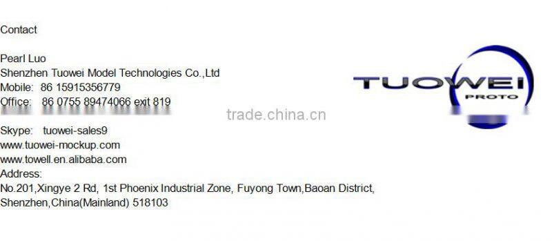 Clear PMMA cnc plastic rapid prototype