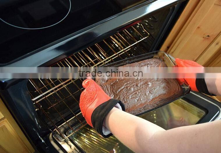 Oven Mitts Gloves, Heat Resistant Hot sale colorful silicone Gloves BBQ Grilling Gloves for Cooking Baking Barbecue Potholder