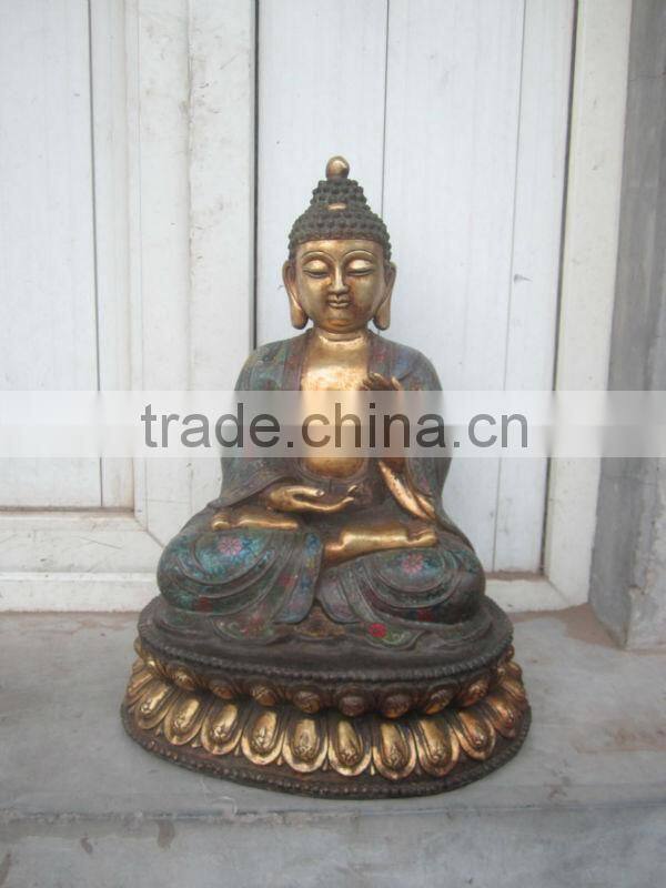 wood standing buddha