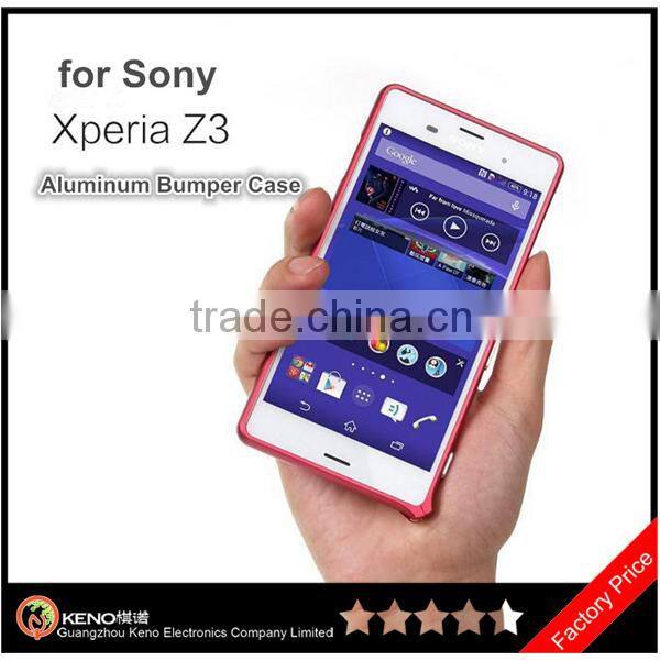 Best Quality Anti-broken Aluminum Bumper Case for Sony Z3 Metal Bumper