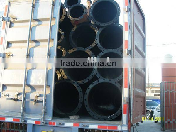 12 inch flexible pump used rubber water hose with steel flanges