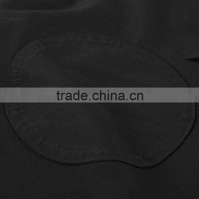 PY-140 PUNK Unique Bat Profile Shape Stand Collar Metal Feel Cloak Trench Coat