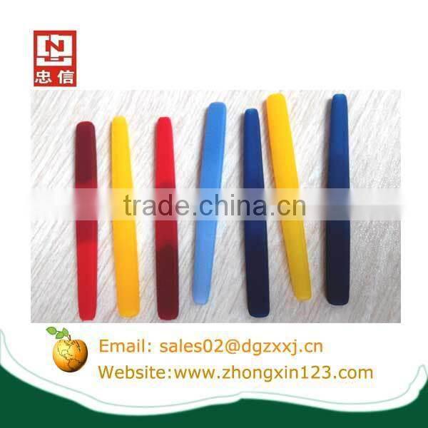 Gradient color silicone temple tips for glasses