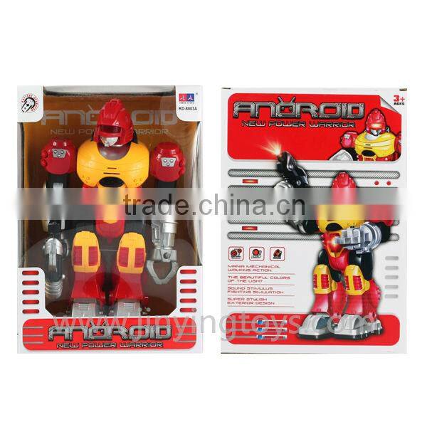 Cool boy toys battery operate robot with light sound EN71