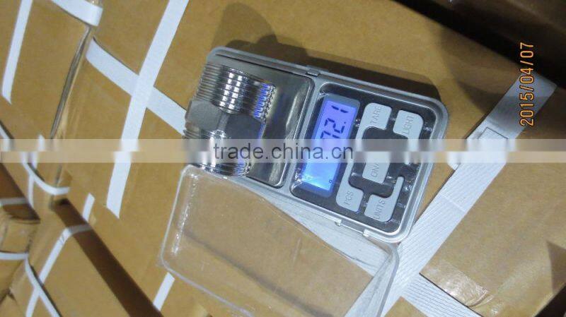 stainless steel screwed hex male nipples/NPT thread Stainless Steel Hexagon Nipple