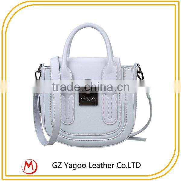 Hot Sale Fashion Branded ladies handbag / woman'bag leather material