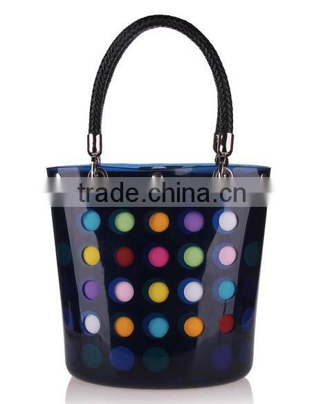 classic fashion single bags magic dark blue environmental resin bag