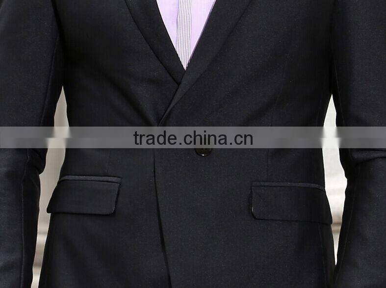 2016 Wholesale Mens Slim Fit Casual One Button Blazer Jacket