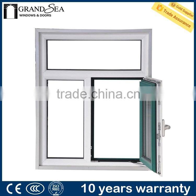 white aluminium casement glass windows produce for house