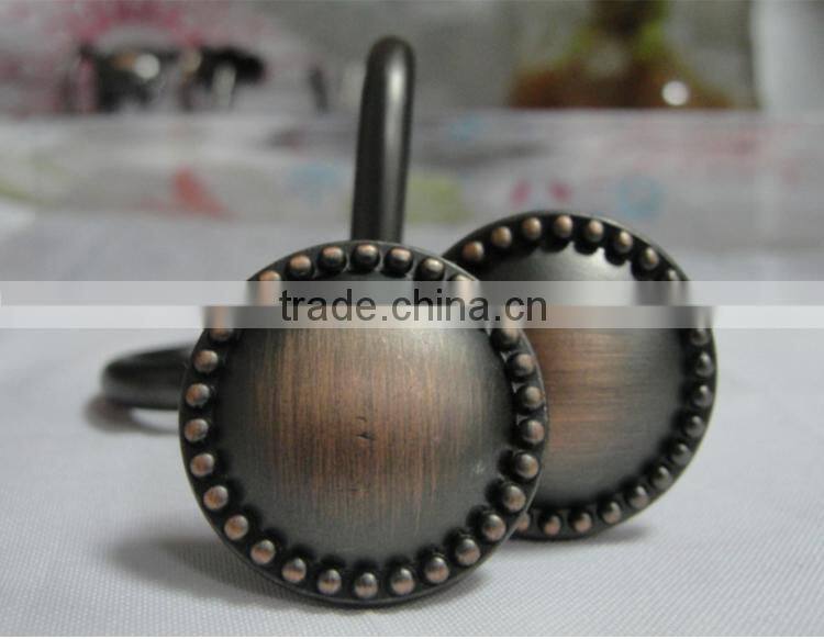 Shower Curtain Hooks, Chrome, 12-Pack/Metal Shower Curtain Rings Hanger Hooks For Shower Curtain Hanging