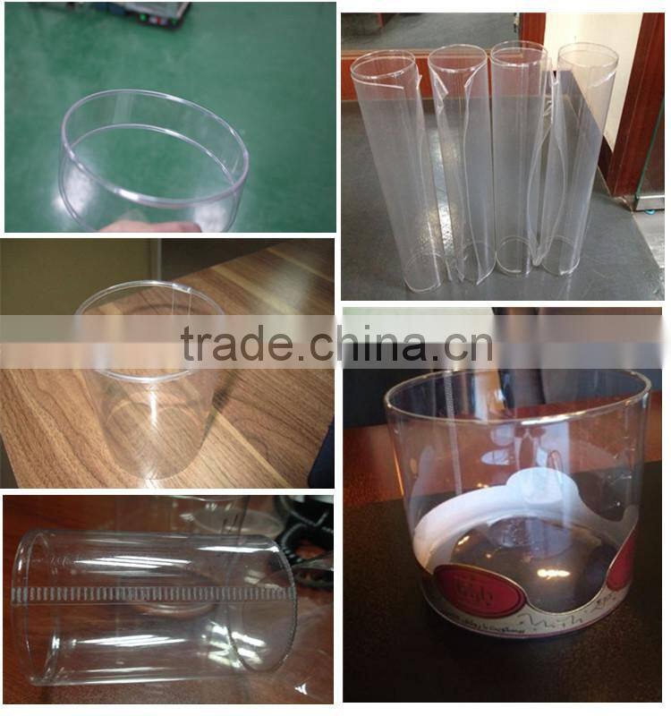 Automatic PVC PET tube crimping cylinder curling machine