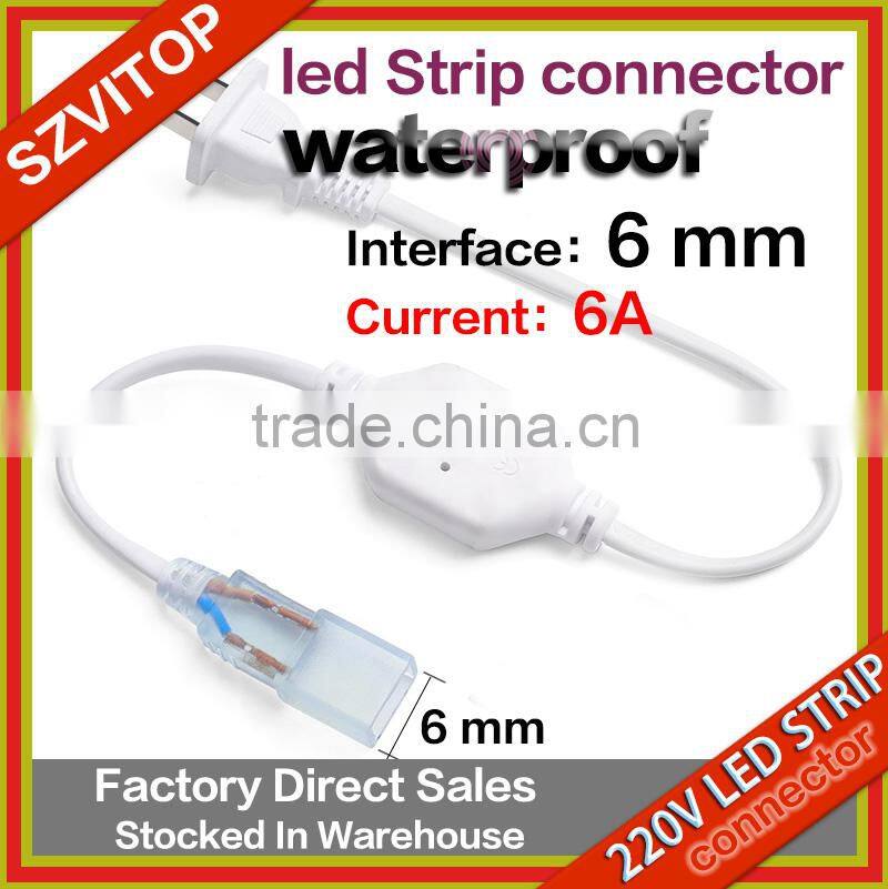 SV Power Plug Unit for LED Strip Lights LED Strip Accessories 6A waterproof 3528 5050 5730 3014 2835 6mm contact pin
