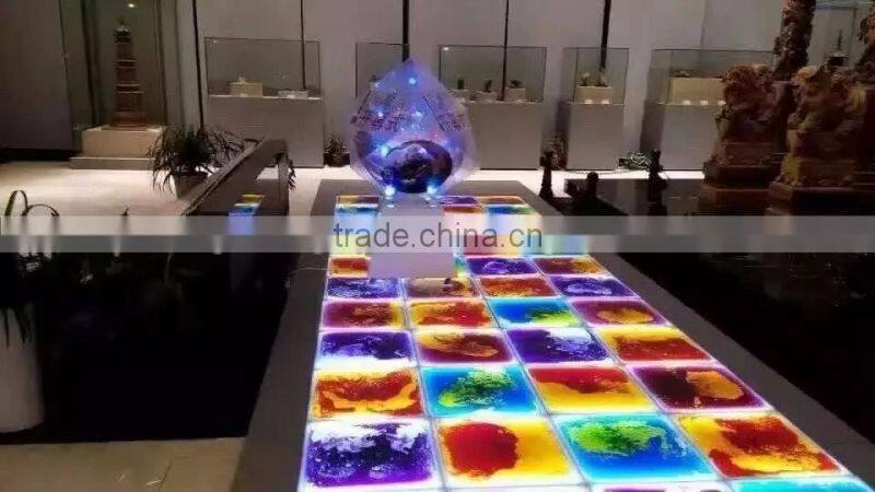 Led Liquid dance floor led dance floor club theme event bar dance floor stage light