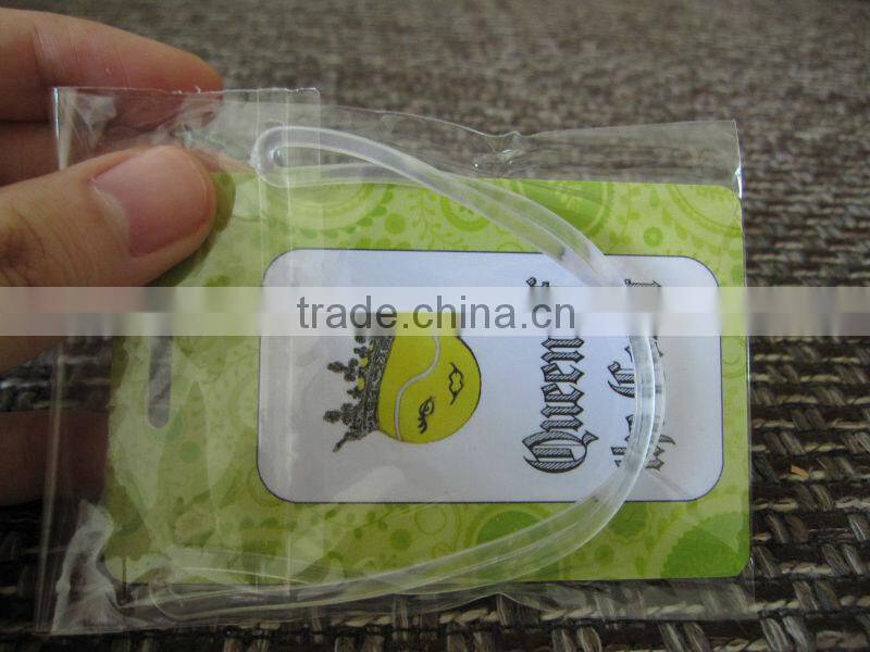 clothing tag pantone plastic luggage tag(M-PT291)