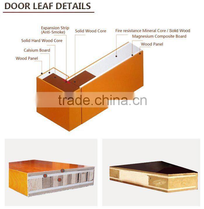 BS476 hotel h60 fire wood door