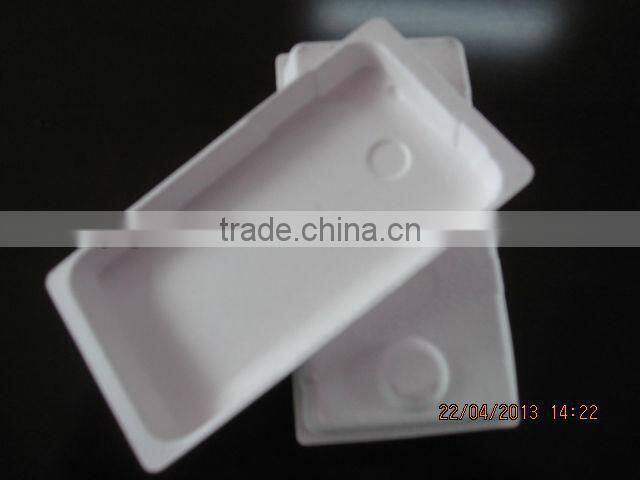 Hot Biodegradable HTC Mobile Phone Pulp Moulded Tray Inner Case Packaging,Cell Phone Pulp Paper Packing,Phone Molded Fiber Tray
