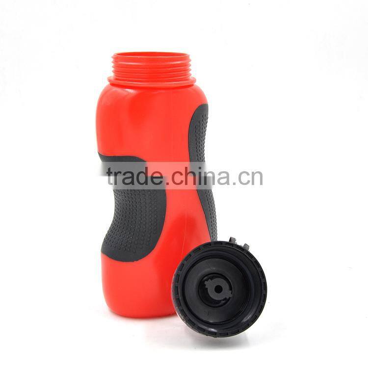Food Grade Flat Shape Sipper Safe Sport Bottle with Neoprene and Nozzle