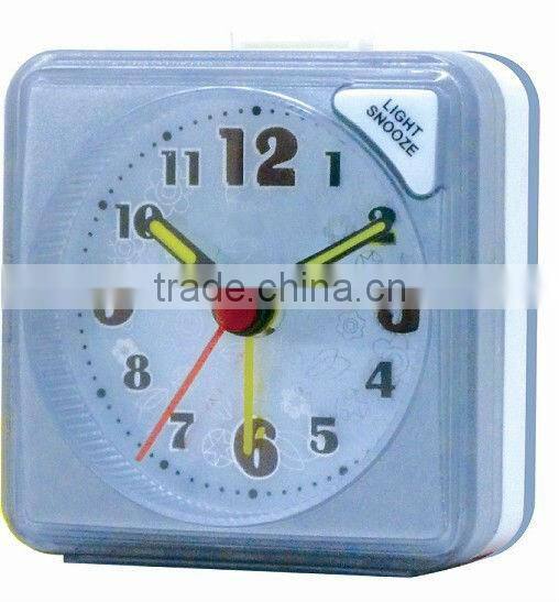 Plastic cheap table alarm clock, desk clock