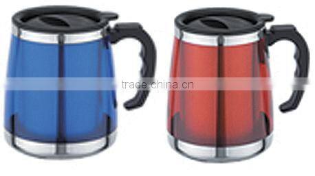 2014 new design stainless travel mug, vacuum travel tumbler, vacuum thermos pass SGS FDA