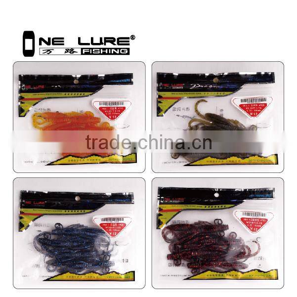 10cm 5.2g High Quality Fishing Lure Soft Worm Bait Free Sample