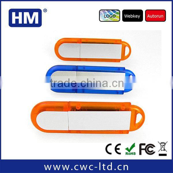oem 2.0 usb flash drives for business promotion gift plastic case usb flash drive with full capacity