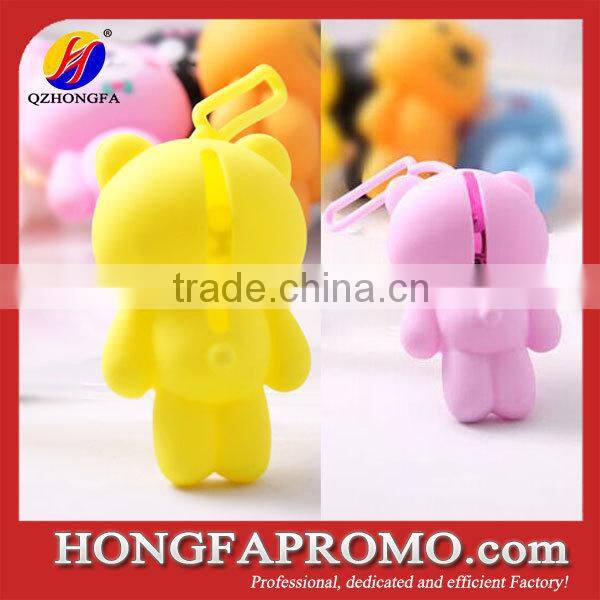 Cute Little Bear Dual Purpose Silicone Key Case