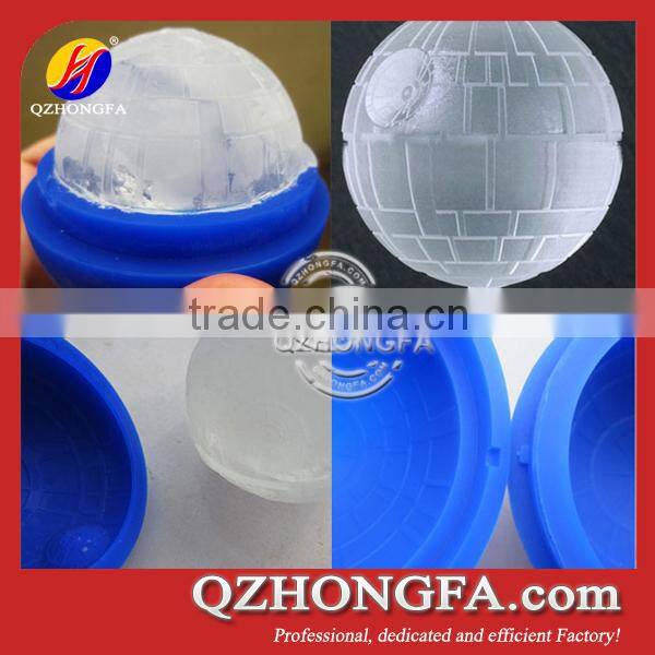 custom emboss logo sphere ice mold silicon