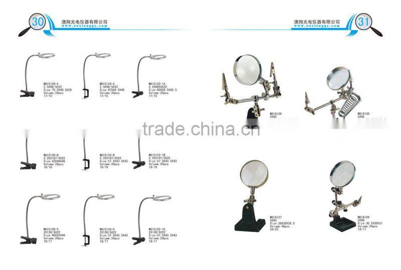 China MG15122-1 Flexible Neck Desktop Magnifier with Clip