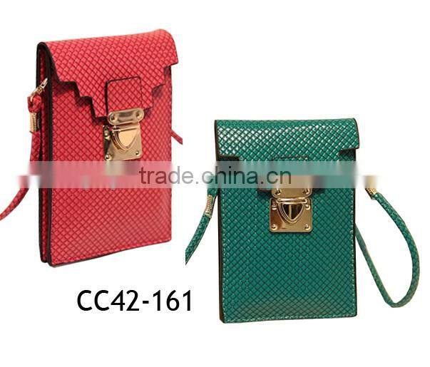 Western style pure leather wallet woman leather mobile phone case CC42-161