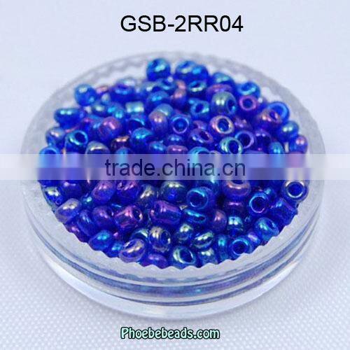 Wholesale 11/0 Rainbow Purple Glass Beads To Make Bracelets Or Necklace GSB-2RR03