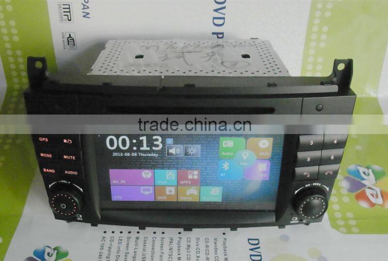 DJ7069 7inch double DIN car DVD player car radio with GPS EXTV 3G ect.for special Mercedes