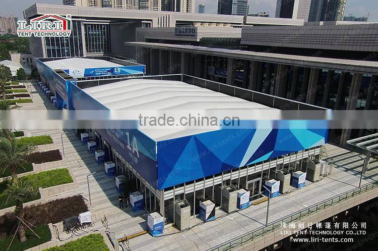 Cube Tent with Two Decks, Thermal Insulation Roof and Glass Wall System