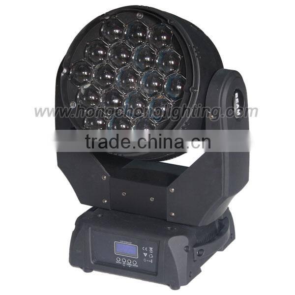professional light equipment osram rgbw 19x15w led movers zoom head light