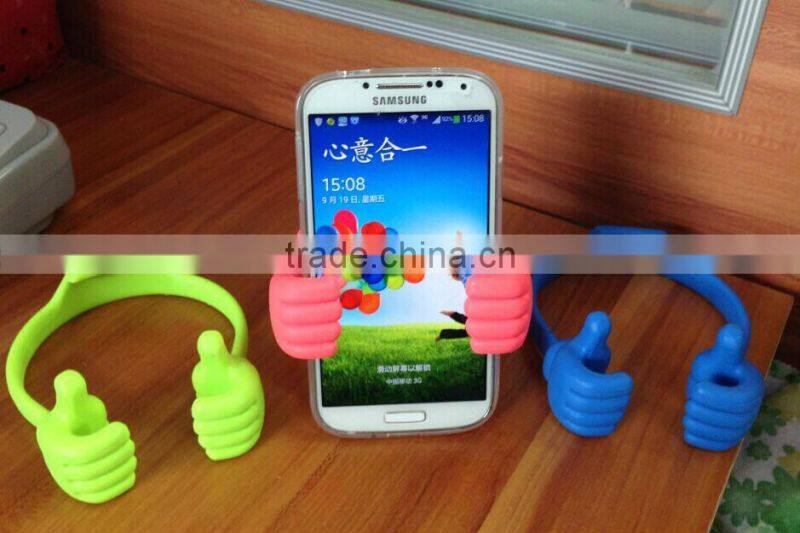 The Thumb Design Mini Plastic Ok Universal Portable Stand Holder smart cell phone Mount For Mobile phone