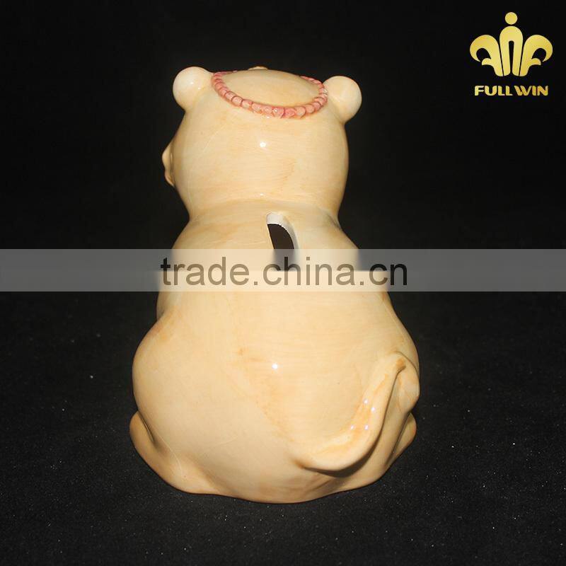 Children coin money bank box carton figure money box