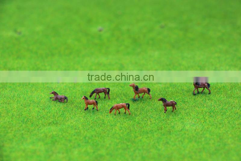 miniature plastic model animal for HO scale, 1/87 scale resin plastic artificial model horse